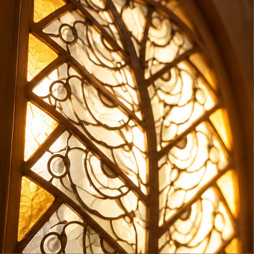 Glas-in-lood, detail