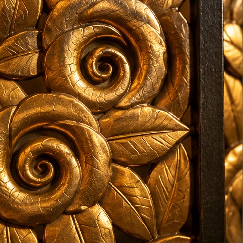 Verguld smeedwerk, detail